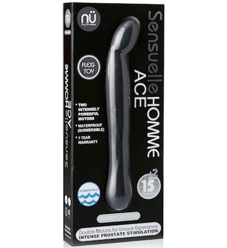 Nu Sensuelle Homme Ace Prostate Massager Dual Motor Vibrating Sex Toy - - G-Spot Vibrators