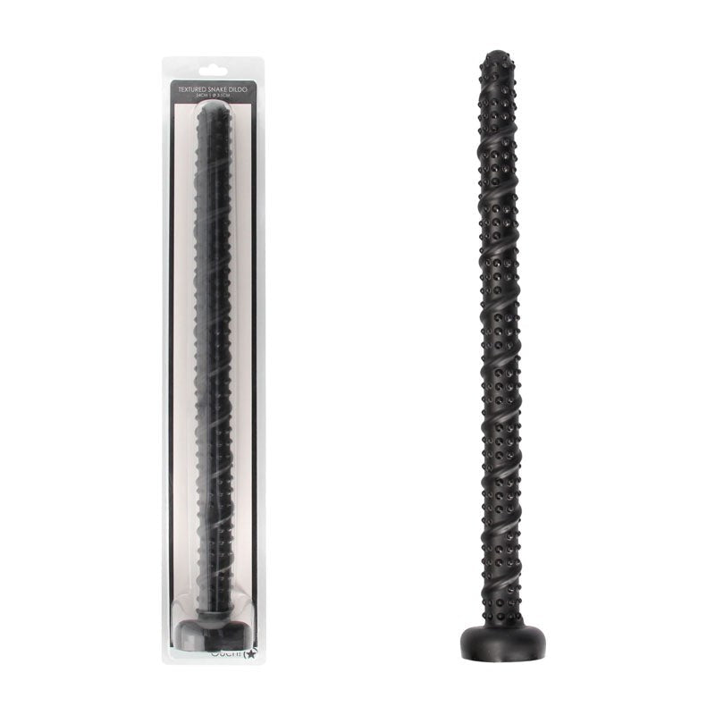 OUCH! Ass Textured Snake Dildo - 55 cm Slide Into Pleasure - - Anal Dildos