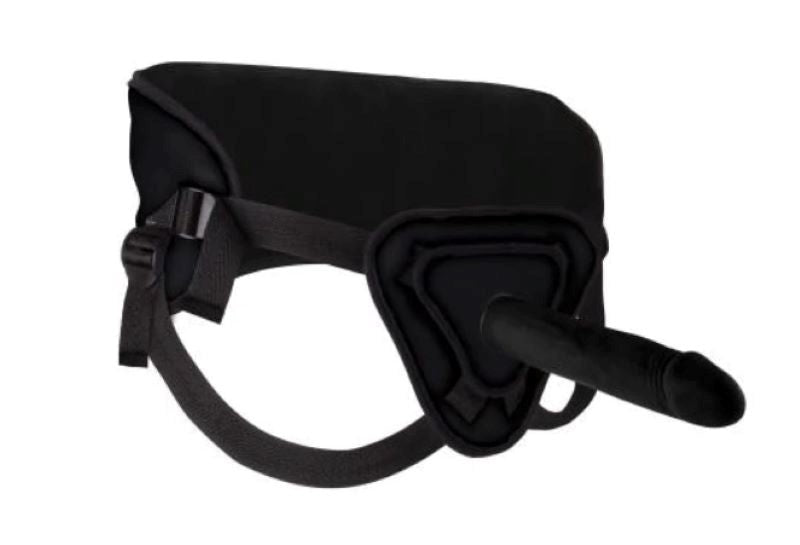 Shots Toys Ouch! Deluxe Silicone Strap On 10 Inch Premium Harness System - - Strap On Sextoys