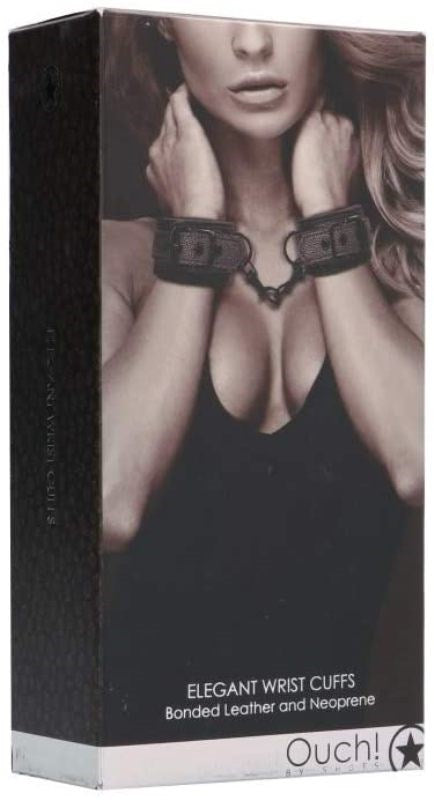 Shots Toys Ouch! Elegant Wrist Cuffs Premium Bondage Restraints - - Cuffs and Restraints