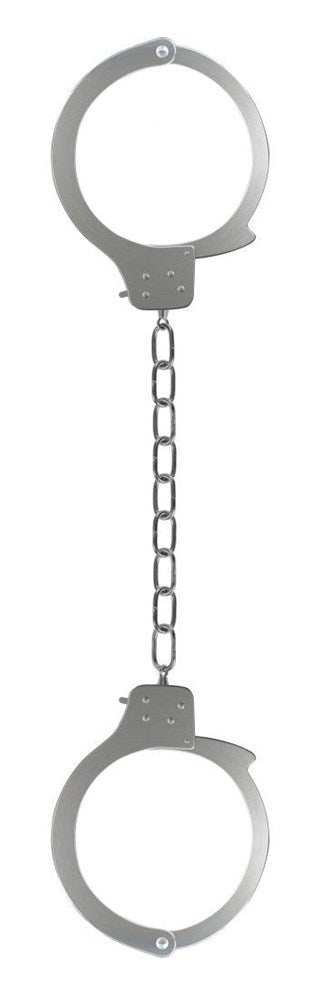 Shots Toys OUCH! Prison Legcuffs Metal Professional Grade Restraint Cuffs - - Cuffs and Restraints