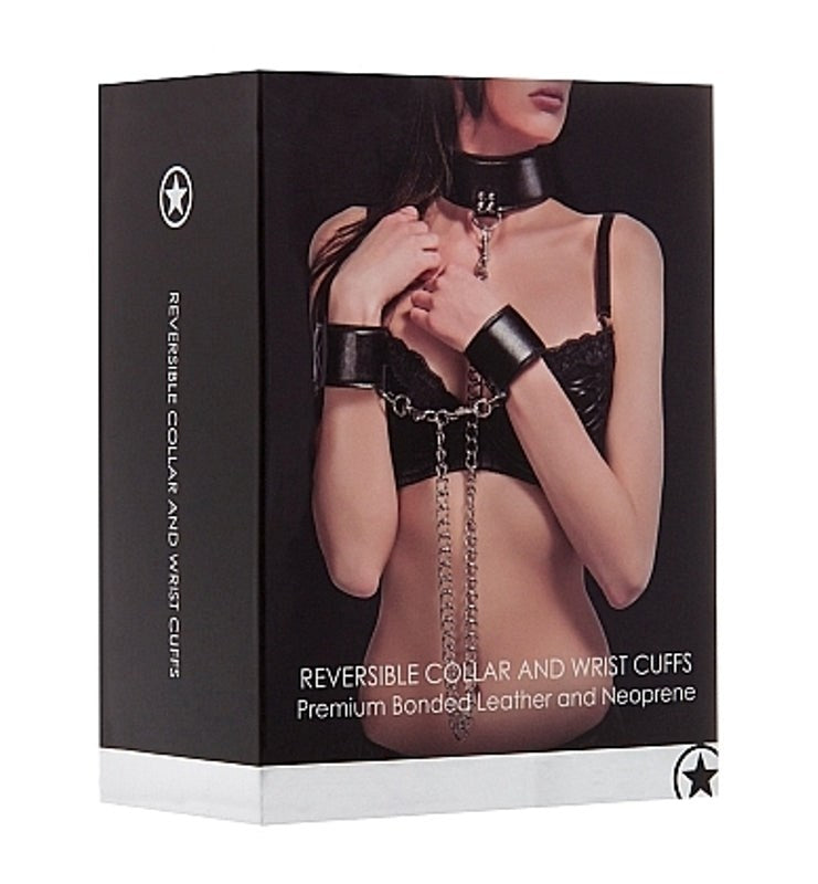 Ouch! Reversible Collar and Wrist Cuffs Slide In Perfection - - Cuffs And Restraints