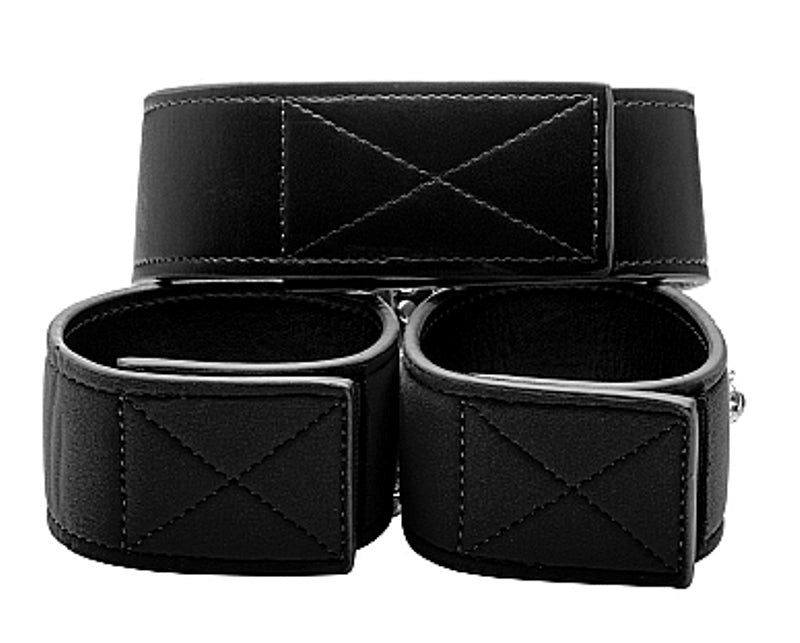 Ouch! Reversible Collar and Wrist Cuffs Slide In Perfection - - Cuffs And Restraints