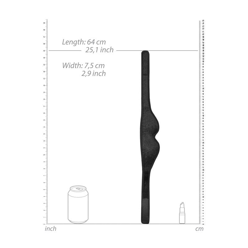 Shots Toys OUCH! Velvet & Velcro Eye Mask Premium Sensory Deprivation - - Masks And Blindfolds