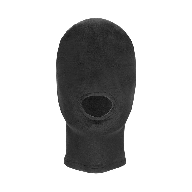 Shots Toys OUCH! Velvet and Velcro Mask with Open Mouth Sensory Deprivation - - Masks And Blindfolds