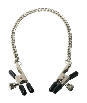 XR Brands Ox Bull Nose Nipple Vice Adjustable Pressure Steel Clamps - - Breast and Nipple Toys