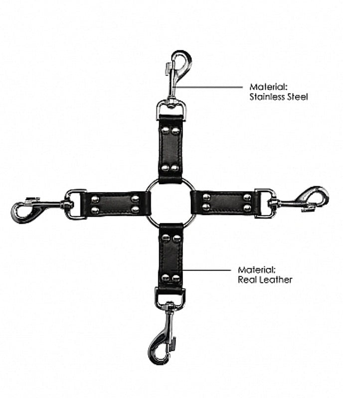 Pain 4-way Leather Hogtie Built To Perform - - Cuffs And Restraints