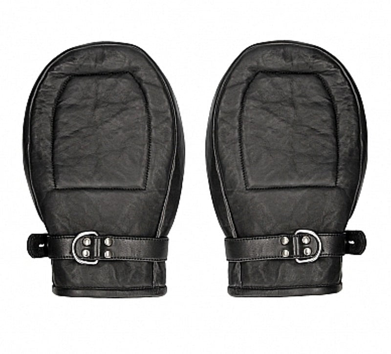 Shots Toys Pain Bondage Mittens Padded with Metal Teeth Lockable BDSM - - Cuffs and Restraints