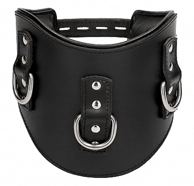 Shots Toys Pain Heavy Duty Padded Posture Collar Premium Leather BDSM - - Collars and Leads