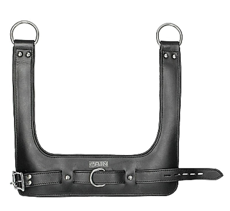 Pain Leather Suspension Wrist Cuffs Slide On And Enjoy - - Cuffs And Restraints