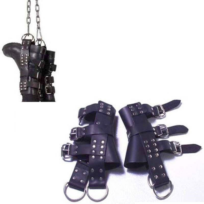 Pendant Foot Suspension Boots Get More Naughty Fun - - Spreaders and Hangers