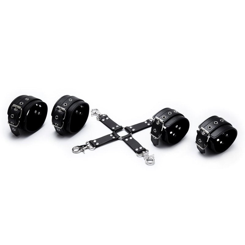 Pin Buckle Hogtie Kit All Fit Cock Rings - - Cuffs And Restraints