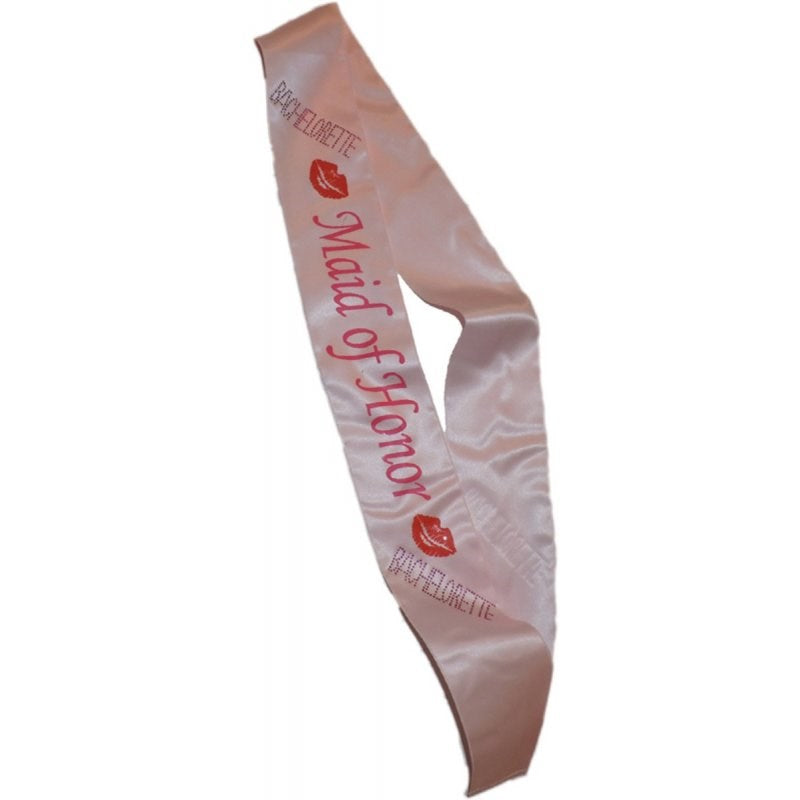 Pipedream Products Pink Maid of Honor Sash Premium Satin Wedding Accessory - - Sex Games, Coupons and Tricks