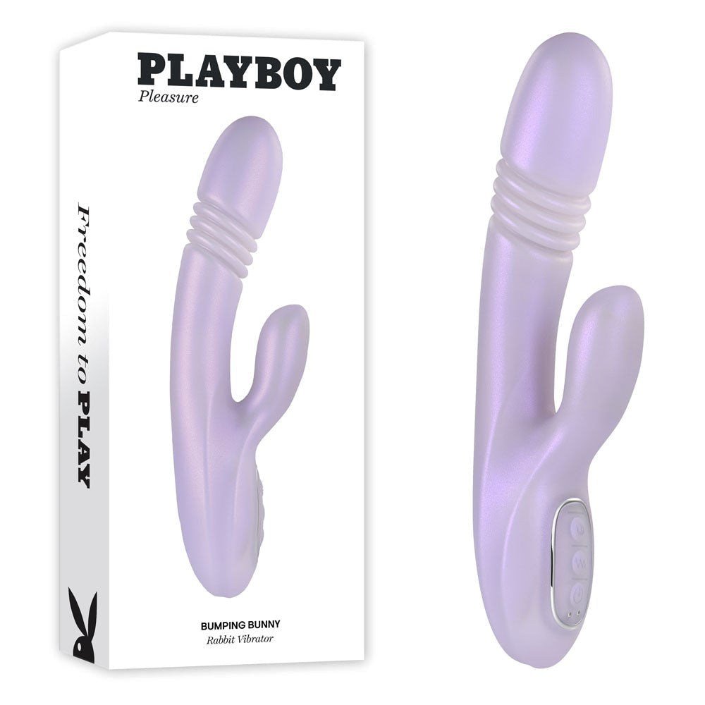 Playboy Pleasure Bumping Bunny Thrusting Rabbit Vibrator - - Rabbit Vibrators