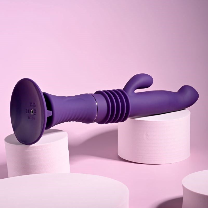 Evolved Playboy Pleasure Hoppy Ending Thrusting Rabbit Vibrator - - Rabbit Vibrators
