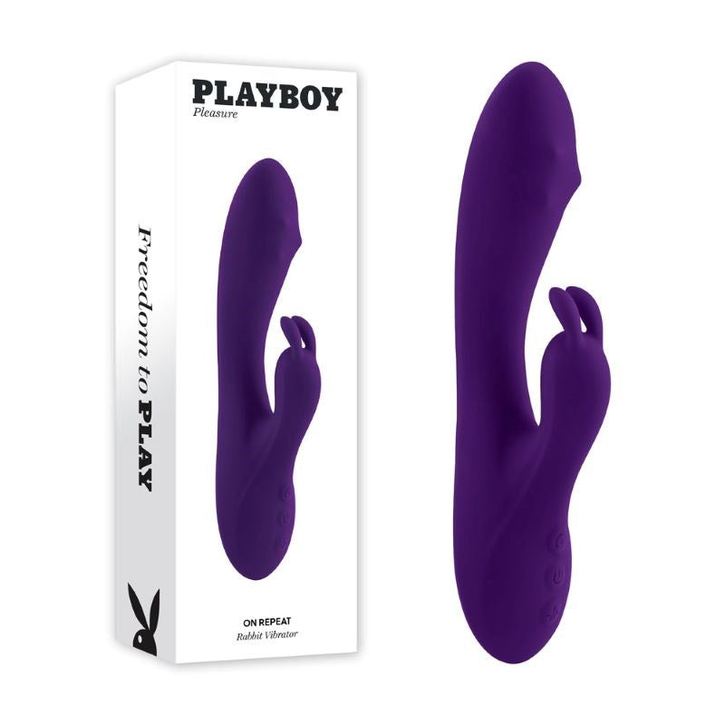 Playboy Pleasure ON REPEAT Rotating Rabbit Vibrator - - Rabbit Vibrators