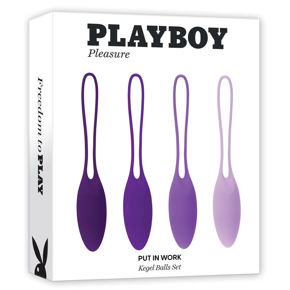 Playboy Pleasure Put In Work Kegel Exerciser Balls Set - - Love Eggs and Kegel Exercisers