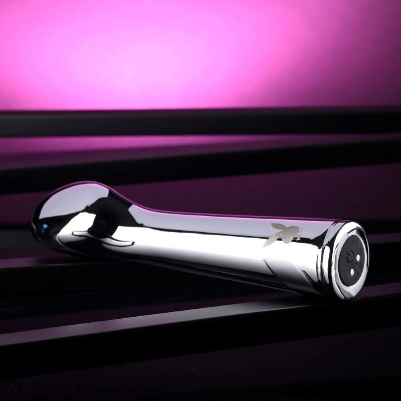 Evolved Playboy Pleasure Swoon 9 Functions Metal Vibrator Premium Aluminum - - Metal Vibrators