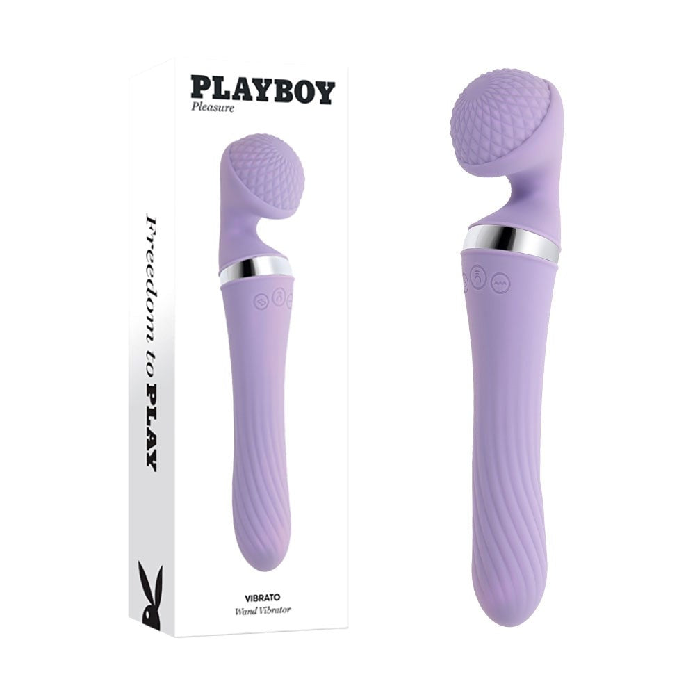Evolved Playboy Pleasure Vibrato Body Wand Massager Dual Ended Vibrator - - Personal Massagers