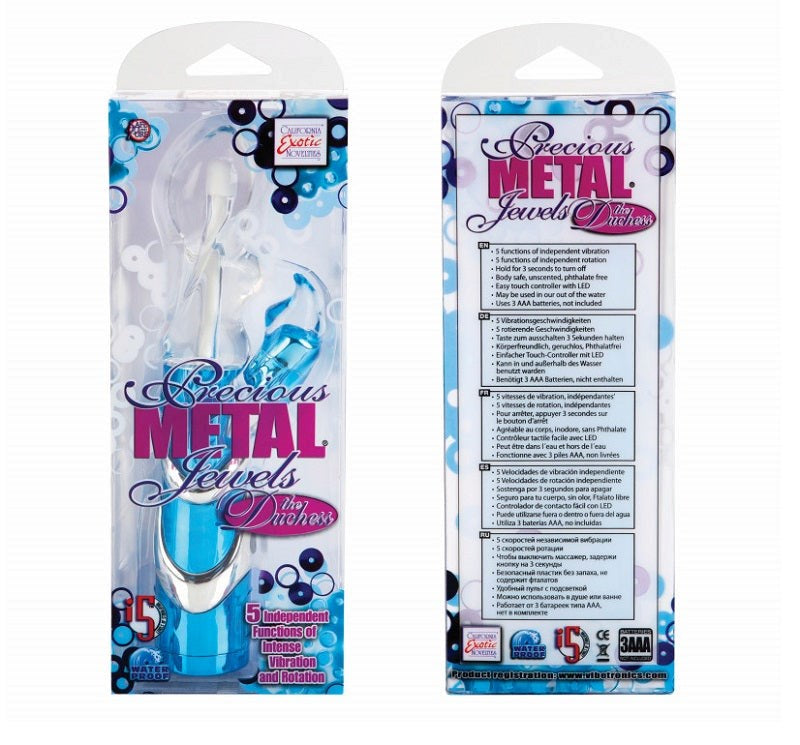 California Exotics Precious Metal Jewels the Duchess G Spot Vibrator - - Rabbit Vibrators