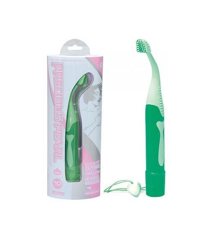 NANMA Corporation Precious Pearl Clitoral Stimulation Green Vibrator - - G-Spot Vibrators