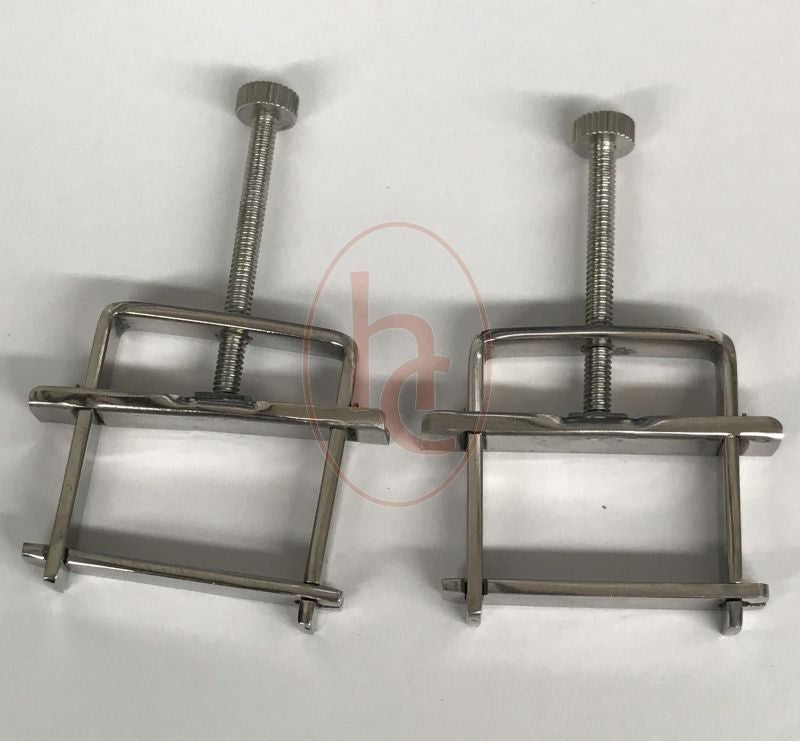 Hells Couture Press Style Nipple Clamps Medical Grade Steel Construction - - Breast and Nipple Toys