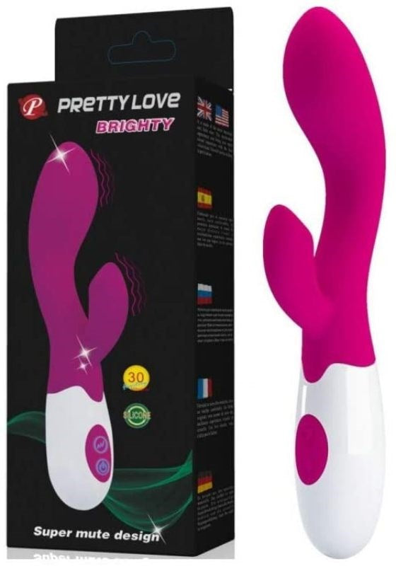 Baile Pretty Love Brighty Luxurious G Spot Silicone Rabbit Vibrator Dual Motor - - Rabbit Vibrators