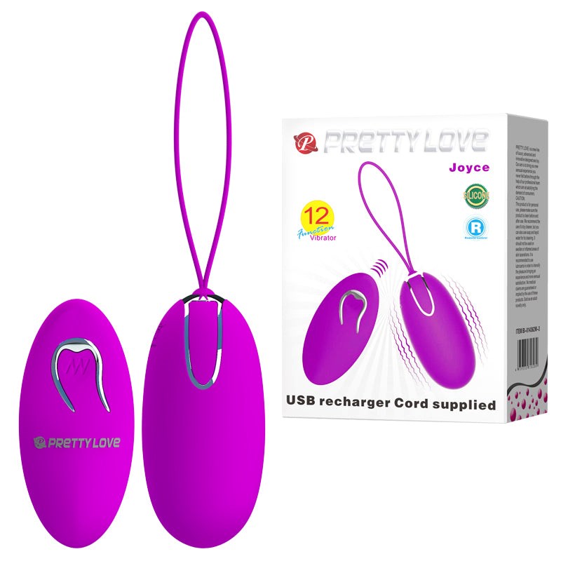 Baile Pretty Love Joyce Wireless Vibrating Egg with Remote Control - - Personal Massagers