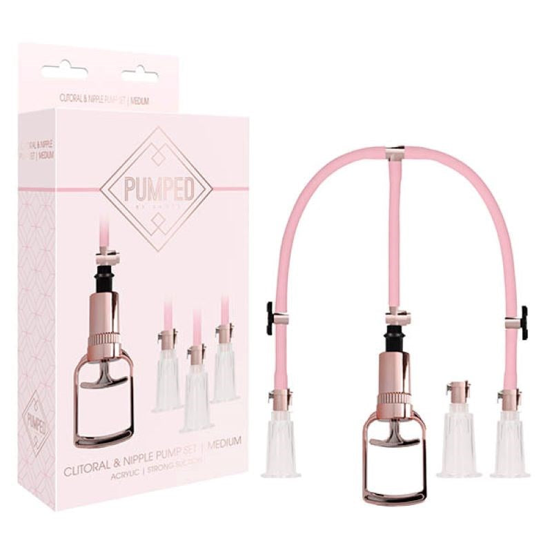 Elevate Your Intimate Experiences - PUMPED Clitoral & Nipple Pump Set - - Nipple and Clit Clamps