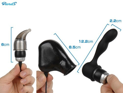 Rends R1 Triple Bach Caps Bullet Attachment Three Stimulation Modes - - Vibrator Accessories