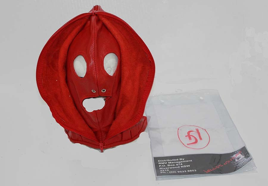 Randies Bondage Hood With Zipper Face Australian Cock Rings - - Bondage Hoods