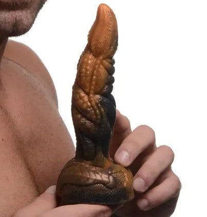 XR Brands Ravager Rippled Tentacle Silicone Dildo Fantasy Texture Design - - Non-Realistic Dildos