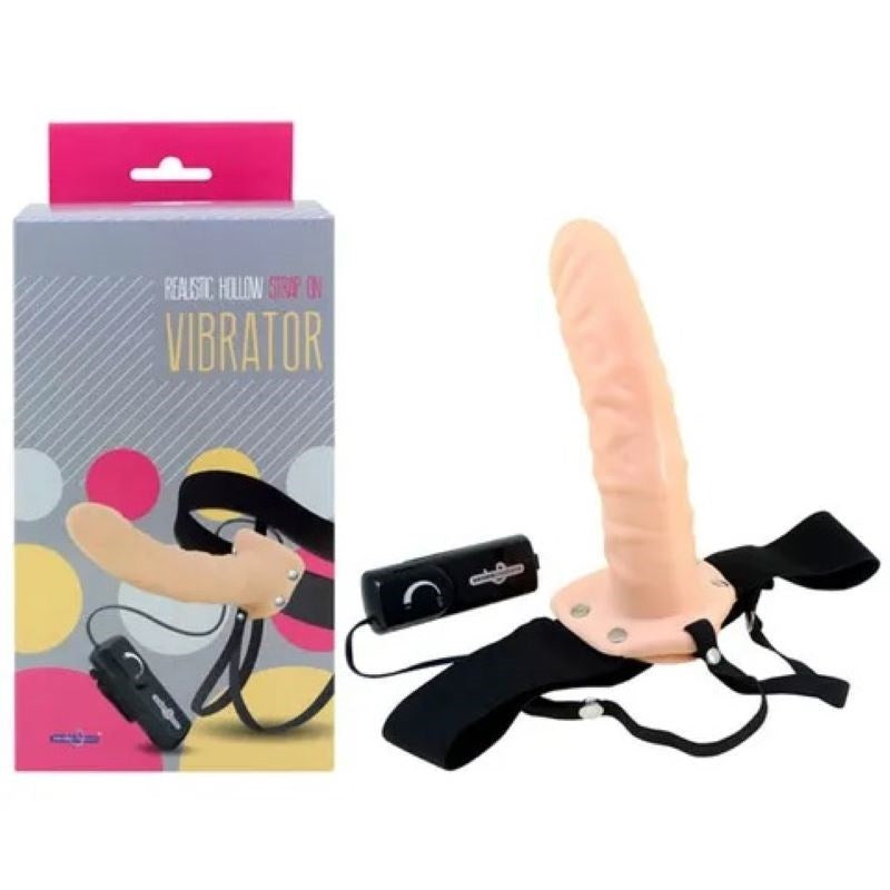 Seven Creations Vibrant Hollow Strap On Remote Control - - Realistic Dildos