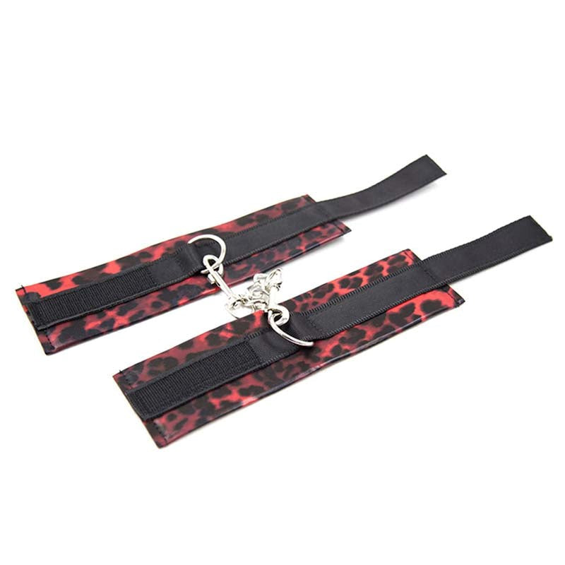 Red Leopard Bondage Kit For Weekend Pleasure - - Sex Kits
