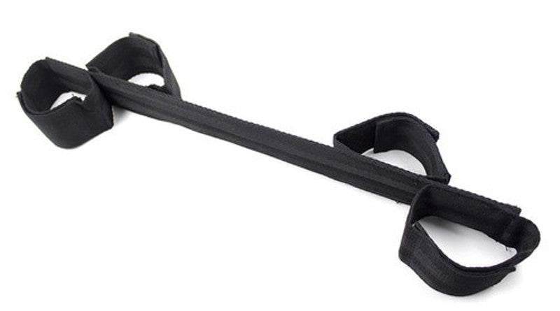 Rigid Bondage Bar with Cuffs Edge Control Ready - - Spreaders and Hangers