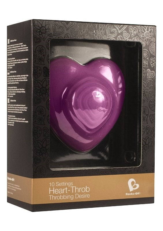 Rocks Off Heart Throb Massager Clitoral Vibrator with 10 Patterns - - Personal Massagers