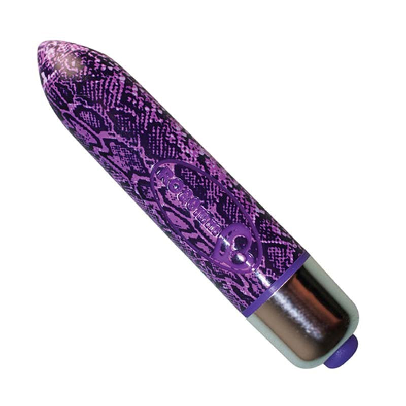 Rocks Off Purple Python 7 Speed 80mm Bullet Vibrator Limited Edition - - Waterproof Vibrators
