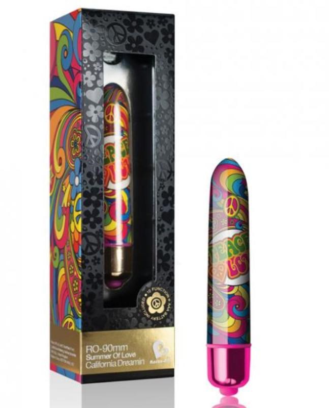 Rocks Off Summer of Love California Dreamin 90mm Vibrating Bullet Waterproof - - Bullet Vibrators