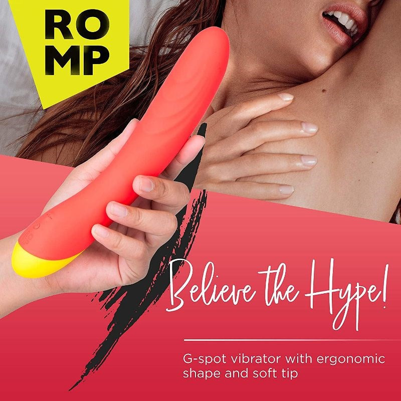 WOW Tech Romp Hype G Spot Vibrator with Plushy Tip and 6 Vibration Modes - - Waterproof Vibrators