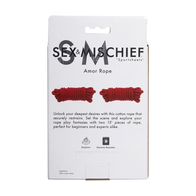 S&M Amor Rope CRings That Last - - Cuffs And Restraints