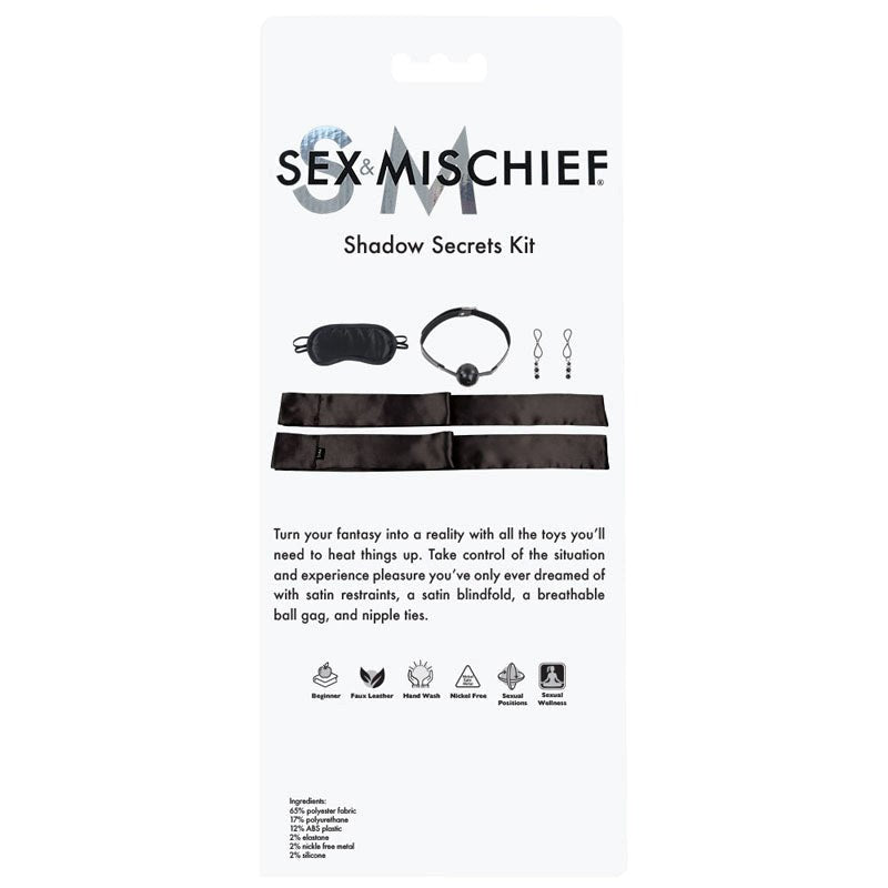 S&M Shadow Secrets Kit Snug Fit CRings - - Bondage Kits