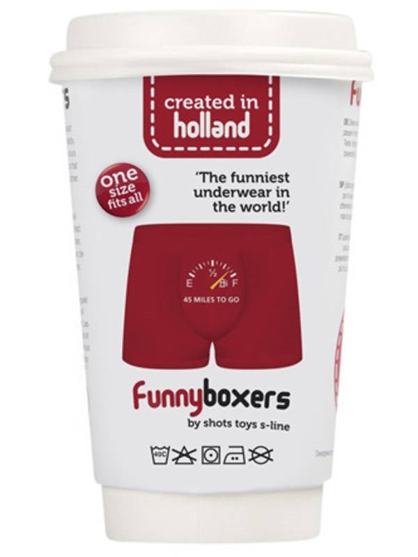 Shots Toys S Line Funny Boxers 45 Miles To Go Cotton Comfort - - Fancy Dress Ups