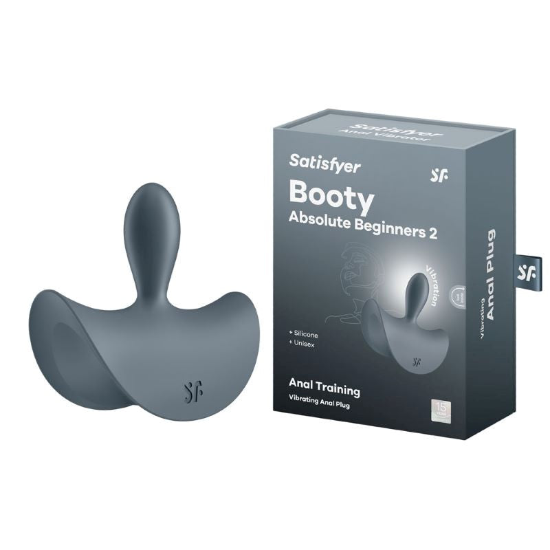 Satisfyer Booty Absolute Beginners 2 Unisex Vibrating Butt Plug - - Anal Vibrators