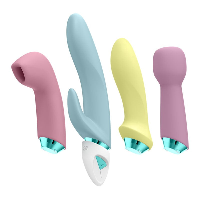 Satisfyer Fabulous Four Ultimate Multi Functions Air Pulse Massager Set - - Rabbit Vibrators