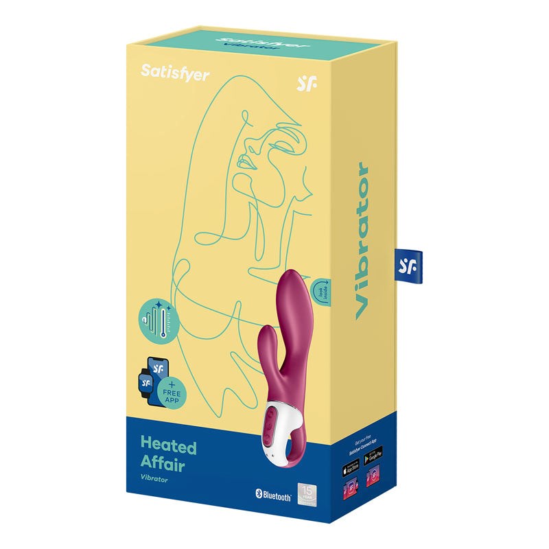 Satisfyer Heated Affair App Connected G Spot Rabbit Vibrator with Heating - - Rabbit Vibrators