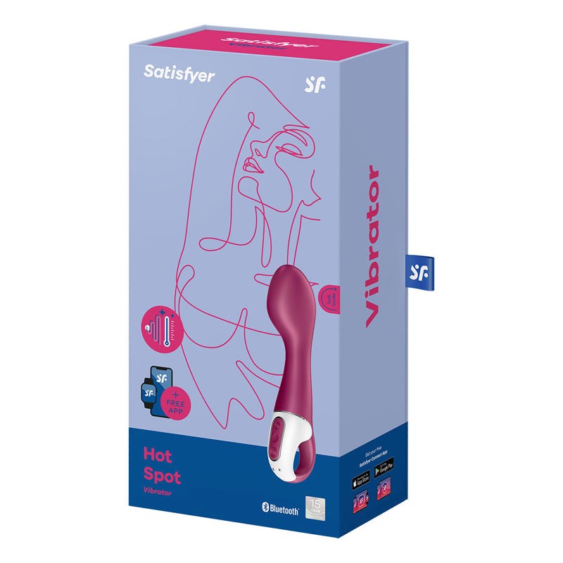 Satisfyer Hot Spot App Controlled G Spot Massager with Heating Technology - - G-Spot Vibrators