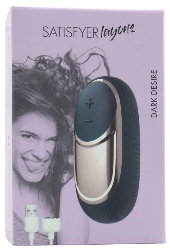 Satisfyer Dark Desire Layon 15 Functions Clitoral Massager - - Clit Ticklers and Pulsators
