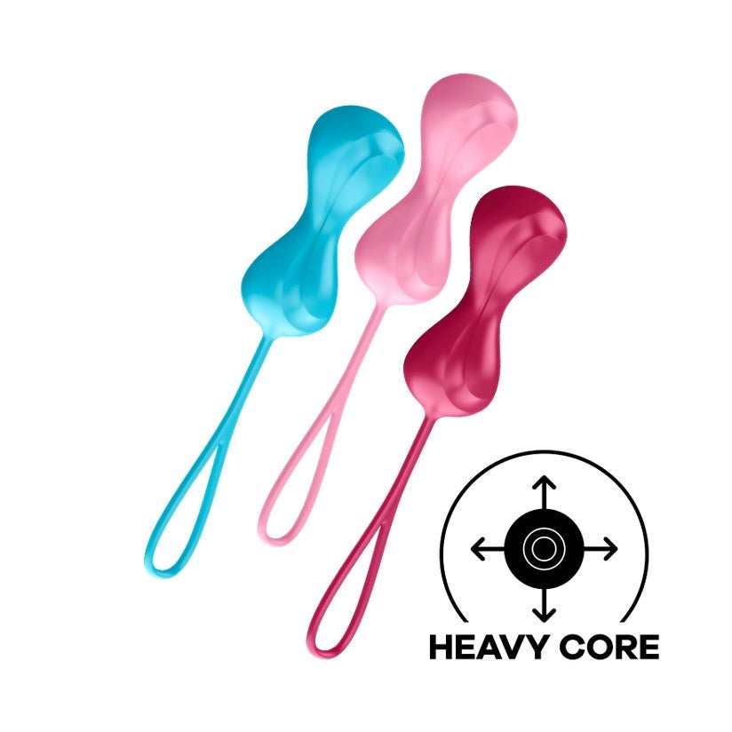 Satisfyer Power Balls Pelvic Floor Training Kegel Exercisers - - Love Eggs and Kegel Exercisers