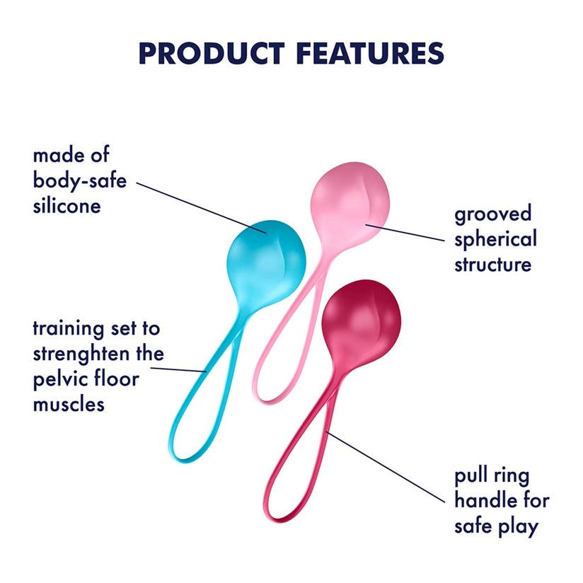 Satisfyer Pelvic Strengthening Kegel Love Balls - - Love Eggs and Kegel Exercisers