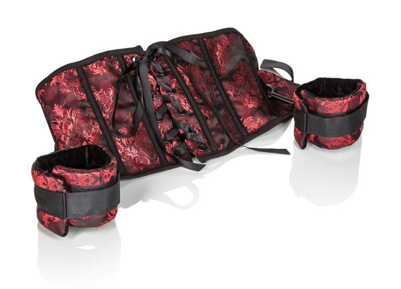 Scandal Corset with Cuffs Build Better Boners - - Cuffs And Restraints